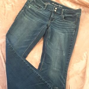American eagle artist low rise flare jeans